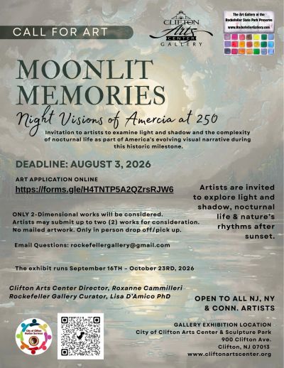 Art call for 'Moonlit Memories' exhibit exploring light, shadow, and nocturnal life in America at 250.
