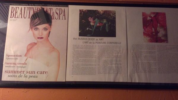 When I was published Internationally in Beautybeat & Spa. My work was catching on, I was very proud!