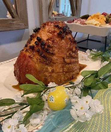 Glazed Easter ham