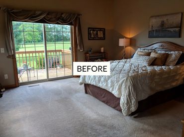 Before image of the Blue Meadow Bedroom Redesign Project in Edgerton, WI