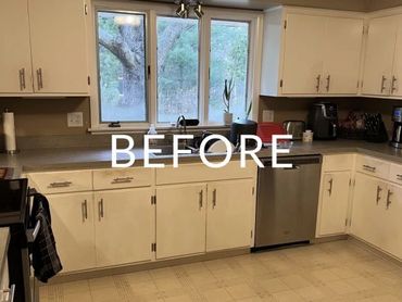 Before image of a kitchen remodel completed by MDR Design Co. in Janesville, WI