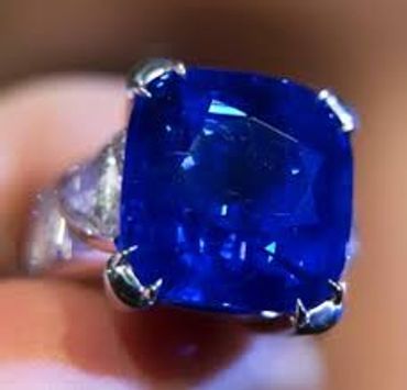 Kashmir sapphire and diamond ring World Gem Labs buys and appraised.