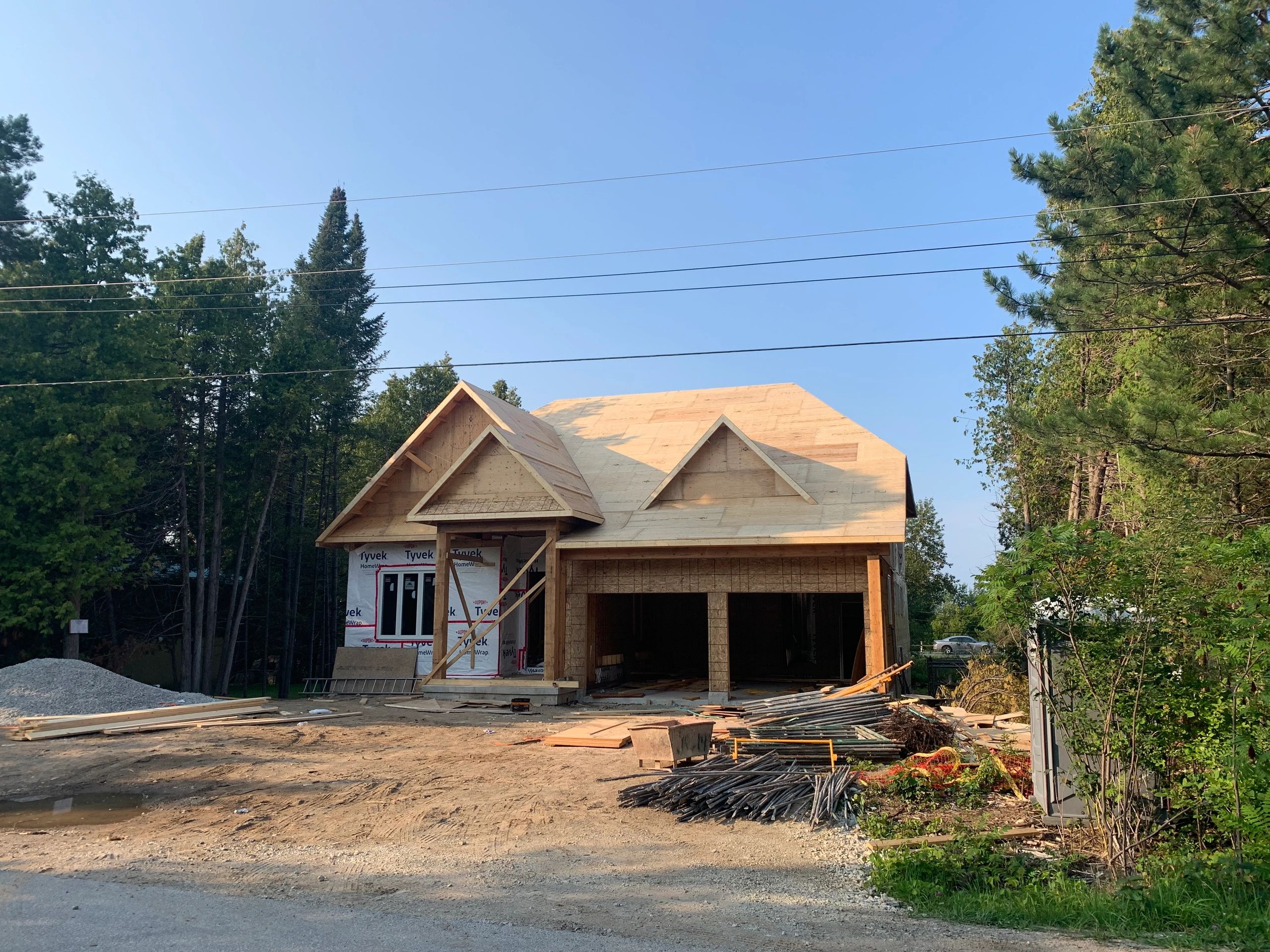 Constructed House In A Wooded Property