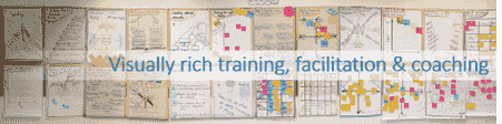 Visually rich training, facilitation, coaching, meetings, business to business, sales,