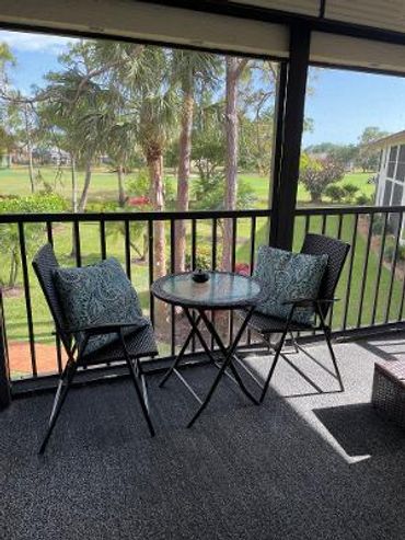 Bistro table for outdoor dining
