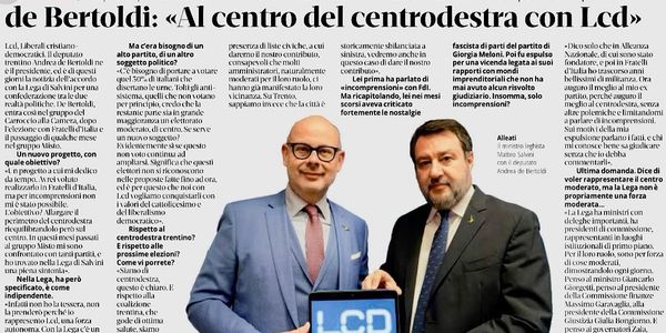 Il nostro Presidente On. Andrea de Bertoldi con Matteo Salvini