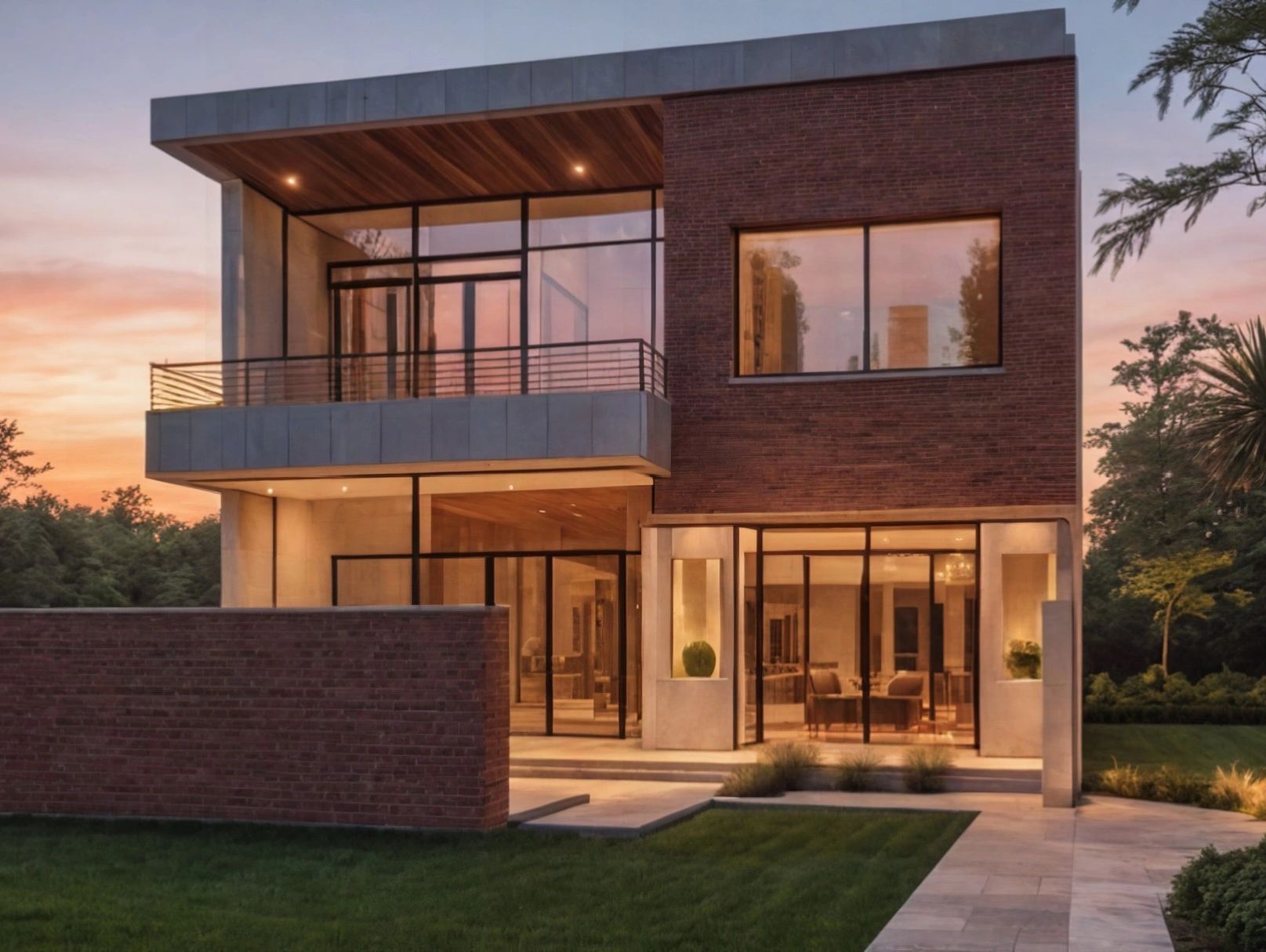 Contemporary Brick Home in Hisar