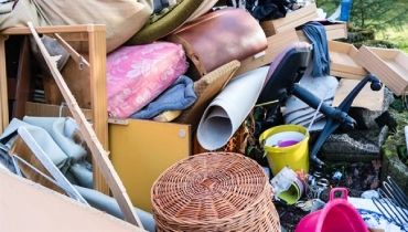 junk removal in colorado springs - a pile of junk ready to be hauled