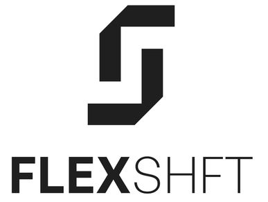 Logo for FLEXSHFT with a stylized S symbol.