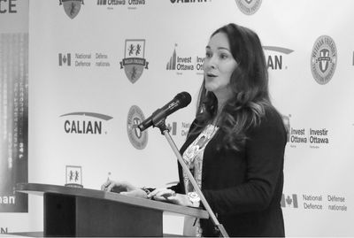 Lisa Kearney advocating for women in cybersecurity. Ottawa, ON, March 2019