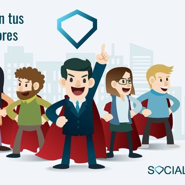 Tus empleados tienen el poder de la comunicación , hazlos embajadores de tu empresa. Socialreacher