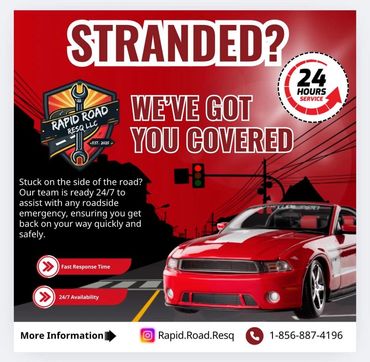 Rapid Road ResQ offers 24/7 roadside emergency assistance with fast response times.