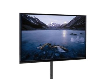 TV monitor on a stand.