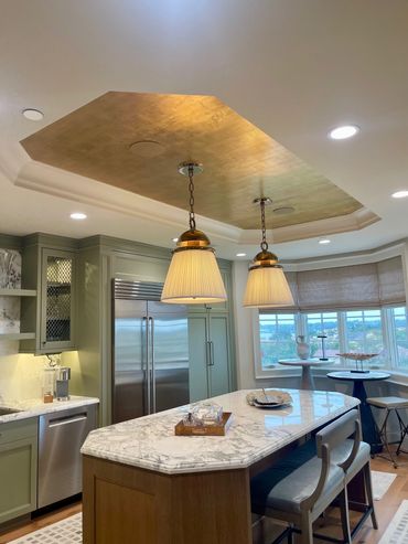 Gold Leaf with Over Glazing