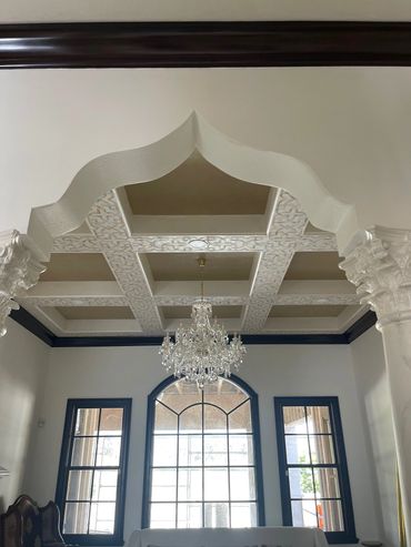 Plaster Ceiling with Modern Custom Design