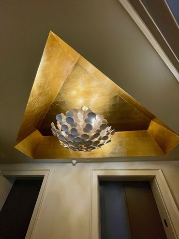 Gold Leaf with Over Glazing