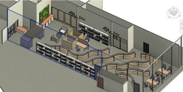 Children's area floor plan.
