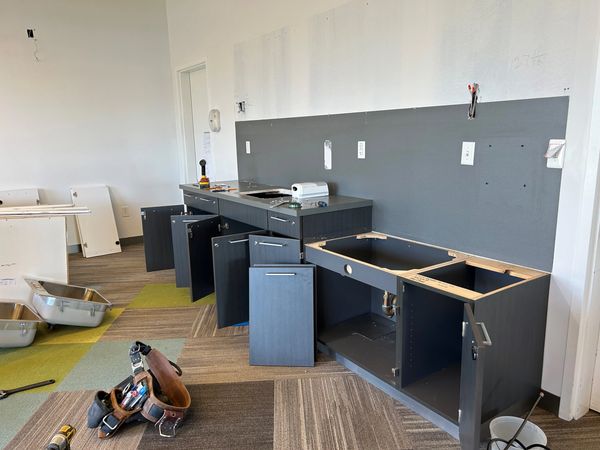 StoryTime kitchenette being moved to its new home.