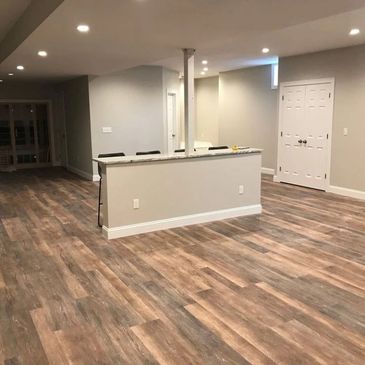 Paint basement Abington, MA