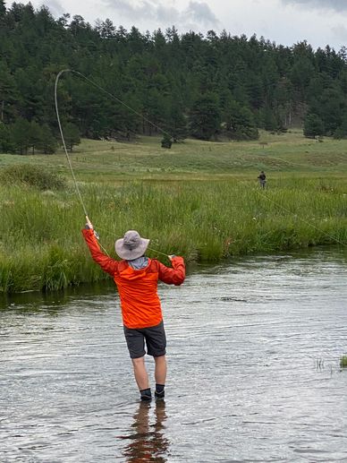 Fisherman in South Platte River