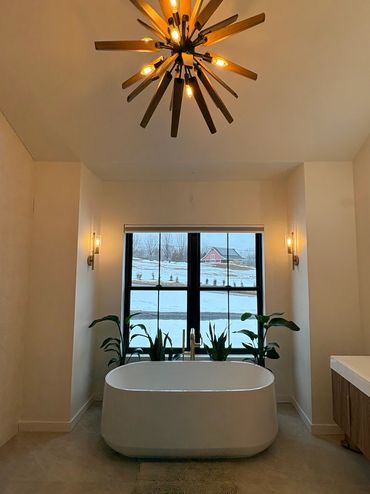 Primary bath passed fianl inspection and in the finishing design stages — Warren County, NJ. with h