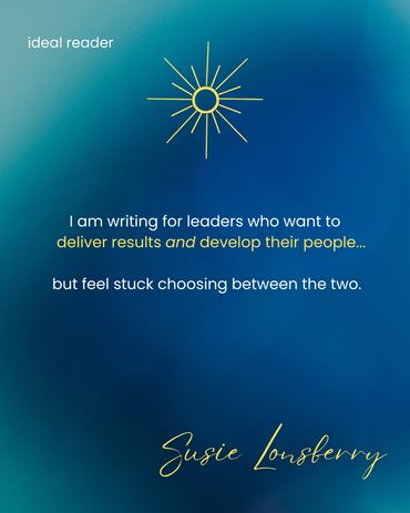 Message for leaders torn between delivering results and developing their people.