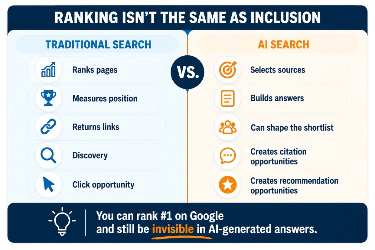 Illustration: Ranking isn't the same as inclusion