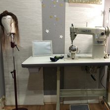 Industrial wig making sewing machine