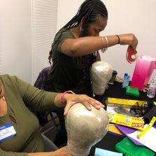 Wig Making class for Deaf and Hard of Hearing Students 
