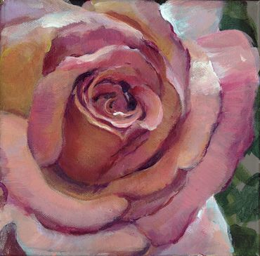 Peach Rose Painting
Orange Rose Painting