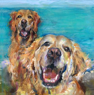 Golden Retriever Painting