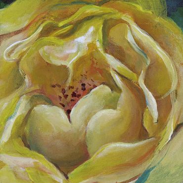 Yellow Rose Painting