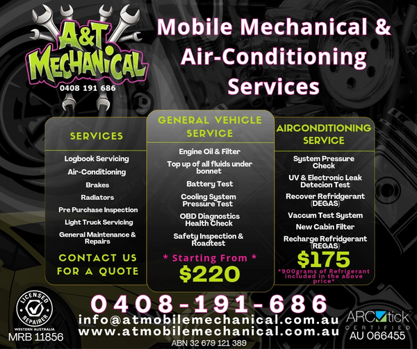 Car due for a service? Aircon not blowing cold?
We’ve got you covered and we come to you!
At A&T Me