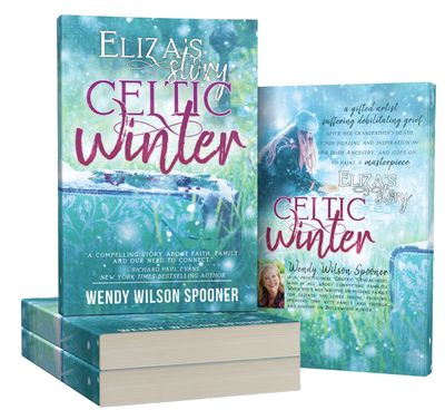 Stack of books of Celtic Winter