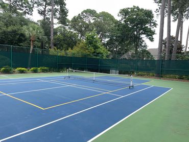 pickleball courts at ribaut island in hilton head plantation on hilton head island