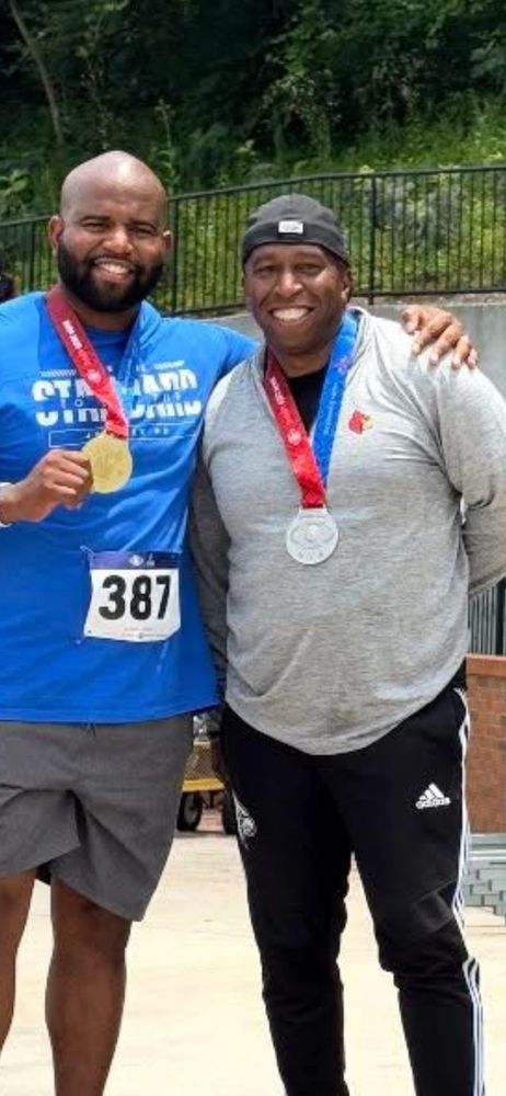Silver in triple jump 2025 World Games. Proud to compete beside my son. Perth 2027:Gold is the goal.