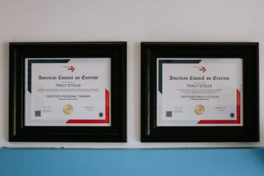 Certifications. Personal Training since 2007, Health Coach since 2021.