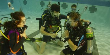 Scuba Diving Students in a pool