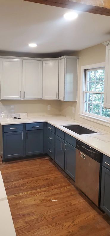 New Freshly Painted Cabinets