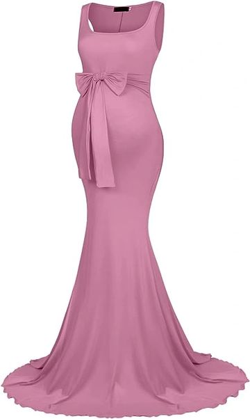 Dress Add on #1: 95% Polyester, 5% Spandex.  Colors: Pink (shown), Black, Orange, Rose, Wine, Blue, 