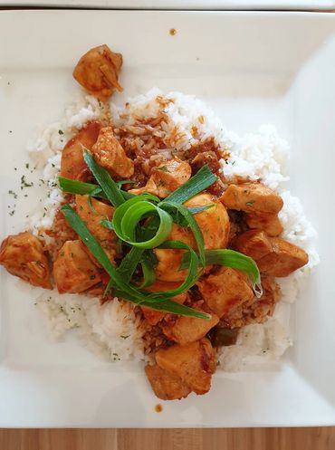 Fresh grilled chicken dish