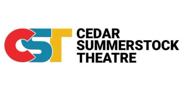 Logo of Cedar Summerstock Theatre with colorful CST letters.