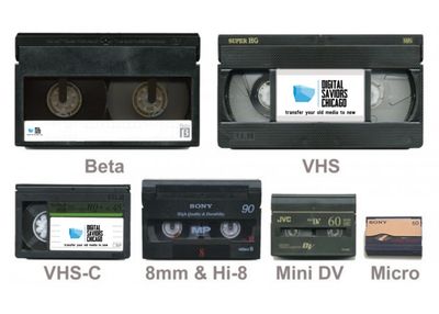 Transfer VHS tapes, Beta, VHS-C and other old video tape formats 