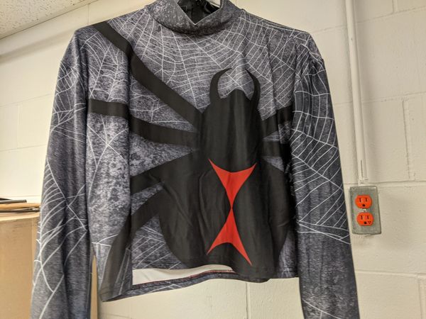 Spider Show Tops: $40 each. Contact us for size availability.