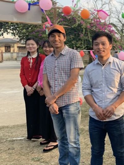 College students in Myanmar