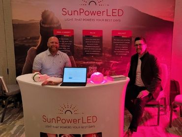 Tom Kerber Team share the SunPower LED products at at Healthy America Park Utah - MAHA National Conf