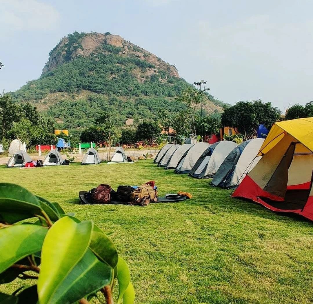 Hill view and tent accommodation