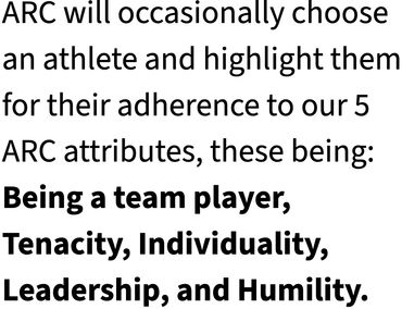 Description of ARC athlete attributes.