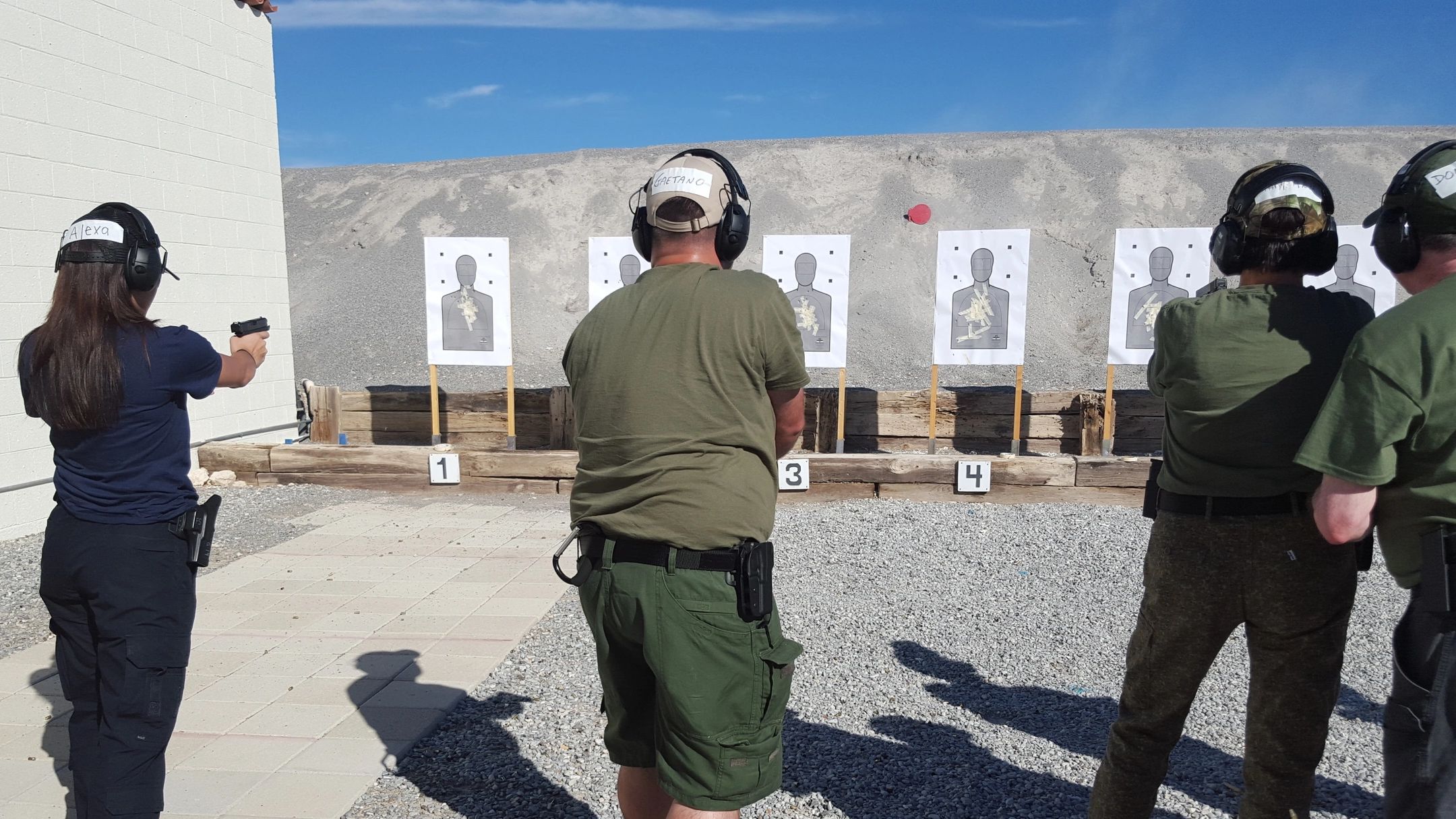 Pistol training in Last Vegas