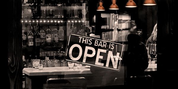 Front door of Copper Bar Kitchen & Microbrewery in SF Castro District